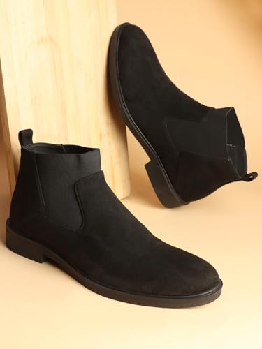Image of Carlton London Men's Chelsea Comfortable Slip-On Round Toe Boot