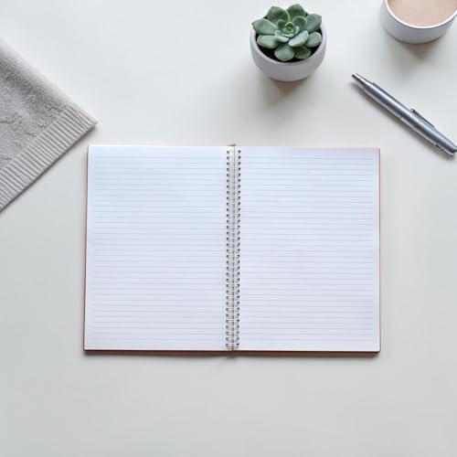 Image of INNAXA College Ruled A4 Spiral Notebook | 3 Pastel Color Lite-Pink, Green, White -100 GSM Paper | Premium Ruled Lined Journal Set for Office, College, and Professional Note-Taking (Pack of -3)
