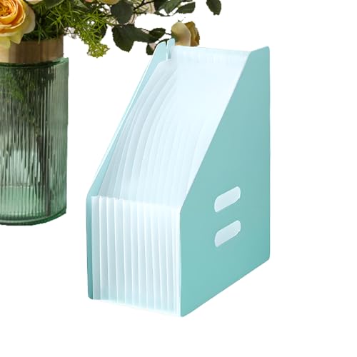 拡張式ファイルフォルダー | マルチセクション拡張式ファイリングフォルダー | 丈夫な書類仕切り 防水学用品 A4対応