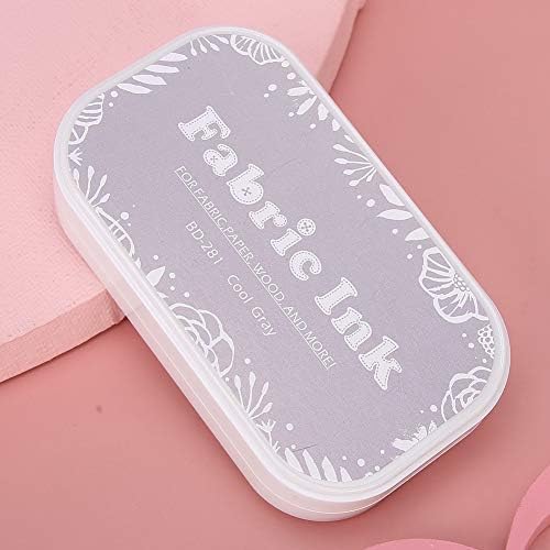 Atyhao Ink Pads, Colored Craft Ink Stamp Pads for Rubber Stamps Paper Scrapbooking Wood Fabric(Cold Gray)