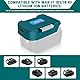 2-Pack USB Akku Adapter für Makita 18V Li-Ion Akkus, Akku Halterung, Power Battery Connector, Mobile Ladegerät-Adapter mit USB und Typ-C Schnellladung Power Wheel Adapter (nur Adapter)