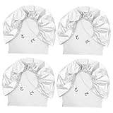 Luxshiny 4pcs Spare Wheel Cover Wheels Tires Trailer Elastic Spare Tire Cover Travel Wheel Covers Camping Protector Four Tire Covers Truck Camper Cover Car Wheel Cover Silver