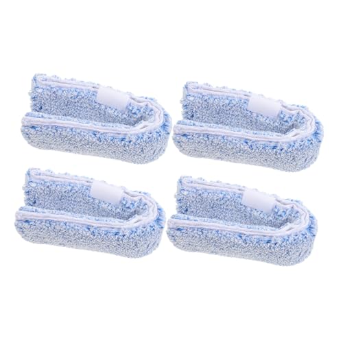 MOLUCKFU 4 pièces Recharges Microfibre Réutilisables pour Fenêtre Housses de Remplacement pour...