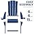 Yaheetech Folding Adirondack Chair Outdoor, HDPE Weather Resistant with Cup/Mobile Phone Holder for Deck, Patio, Pool, Backyard, 380lb Weight Capacity, Easy Assembly, Navy Blue