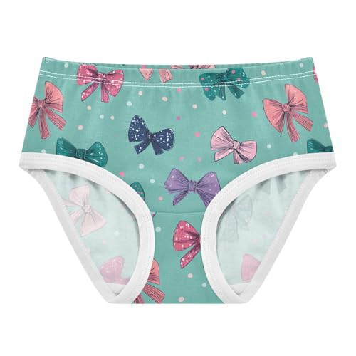 Wusikd Bows Green Girls' Underwear Cotton Girls Briefs Soft Toddler Underwear 2T