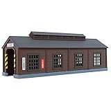 ロクハン Zゲージ S051-1 木造機関庫 こげ茶
