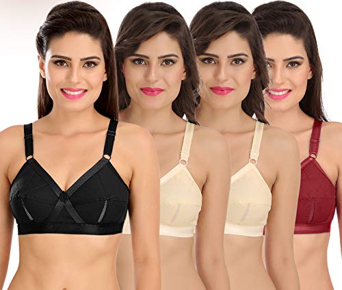 Image of SONA Perfecto Plus Size Cotton Bra for Woman Full Coverage Pack of 1