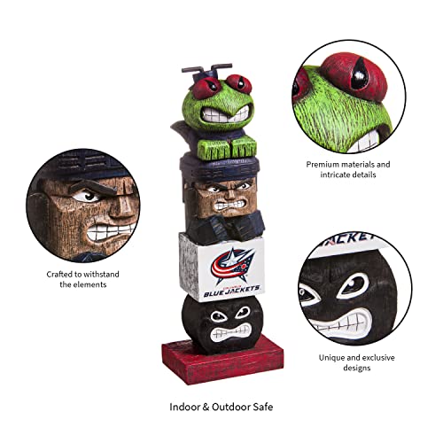 Evergreen Enterprises Nhl Columbus Blue Jackets Tiki Totem, Team Colors, One Size #TOP3