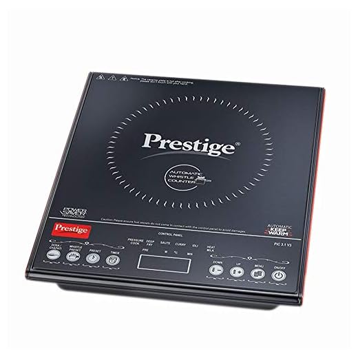 Prestige PIC 3.1 V3 2000-Watt Induction Cooktop with Touch Panel