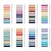 Produktbild 1600 Stück Sticky Notes Aesthetic, Pastell Klebezettel Klein Haftstreifen Beschreibbare Transparente Haftnotizen Selbstklebend Index Sticky Tabs mit Lineal für Büro Schule