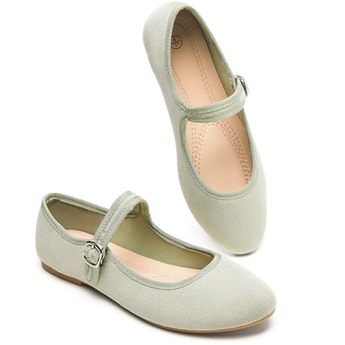 Image of BABUDOG Womens Mary Jane Flats with Strap,Faux Suede Black Flats Shoes,Flats Shoes Women Dressy Comfortable