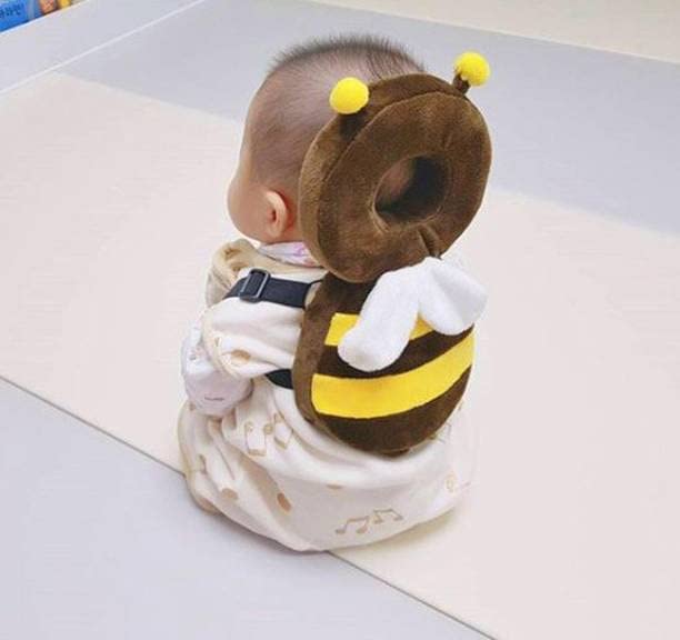 Baby Toddlers Kids Child Head Back Safety Protector Pad Cushion Pillow With Straps (001, Brown),1 Count-image-13
