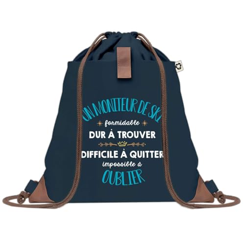 Sac à dos bleu moniteur de ski pour le sport et les journées outdoor