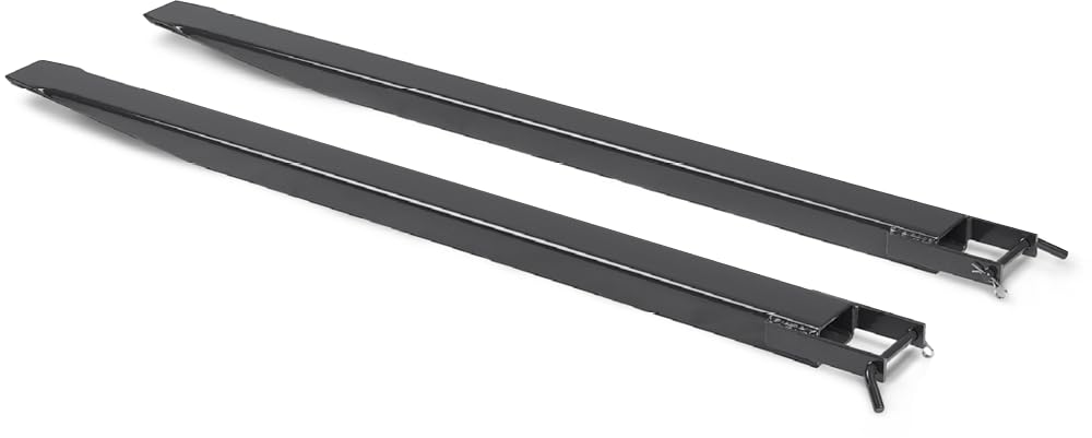 DENIOS - Gabelverlängerung, 2200 mm, für das Zinkenmaß 80 x 40 mm, schwarz