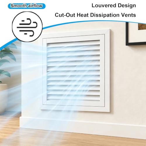 Cubierta de ventilación con panel de acceso desmontable de 15x15cm para pared 6