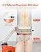VEVOR Dust Collector, 1200 CFM 2.5 Micron Vortex Cone Dust Collectors, 2.0HP Sawdust Collection System with 35-Gallon Dusts Collector Bag & 42-Gallon Filter Bag, 3400 RPM High Speed, for Wood Chips