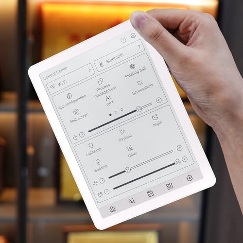 Image of Bigme B6 Color Ebook Reader, 6 Inch e-Paper Tablet, 4GB+64GB Storage, Android 14,White (White)