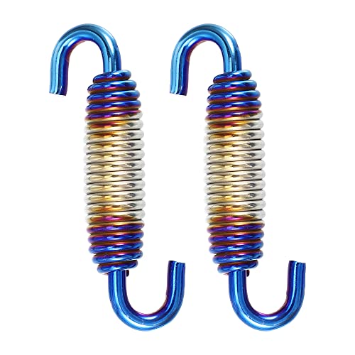 A ABSOPRO Resorte De Escape Para Motocicleta 2 Pcs De Acero Inoxidable