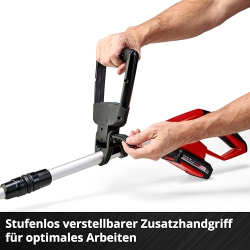 Einhell Akku-Fugenreiniger GC-CC 18 Li Solo Power X-Change (stufenloser Teleskop-Führungsholm, wechselbare Bürsten, Lieferung ohne Akku und Ladegerät)