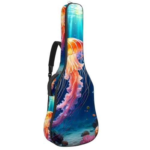 Housse étanche pour guitare acoustique 40-42 pouces avec grand compartiment accessoires intégré