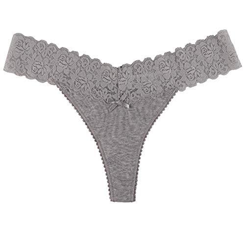 UWOCEKA Cotton Thongs - Thongs for Women Pack, Cute Underwear Sexy Panties for Lady2