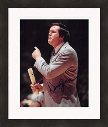 Autograph Warehouse 432912 8 x 10 in. Denny Crum Autographed Photo No. 13 Matted & Framed for Louisville Cardinals Coach