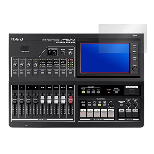 Roland マルチフォーマット AV ミキサー VR-50HD 用 日本製 指紋が目立たない 光沢液晶保護フィルム OverLay Brilliant OBVR50HD/8