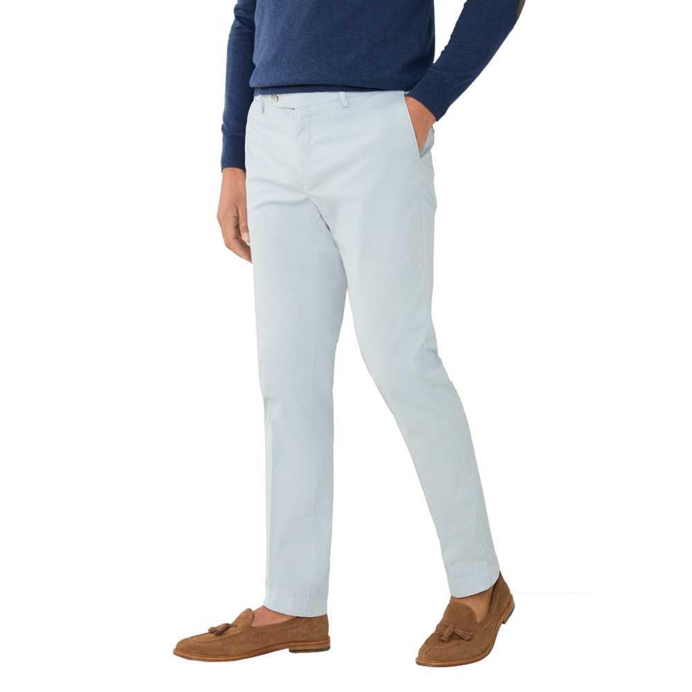Hackett London Men's Dobby Texture Trouser, Blue (Sky Blue), 36W/34L
