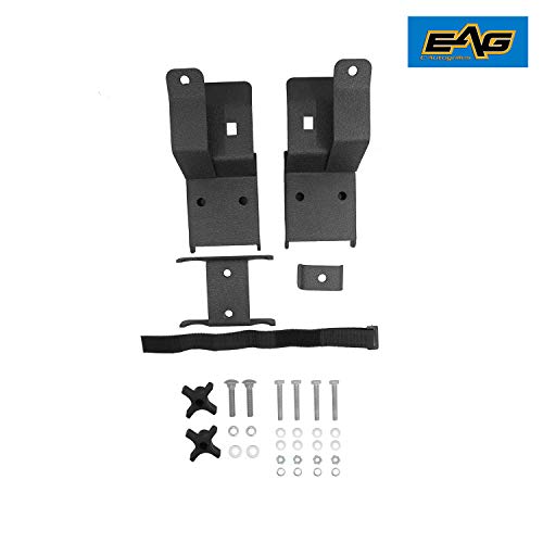 Eag Hi-Jack Bracket Mounting Kit For Roof Rack Compatible With 87-22 Wrangler Yj/Tj/Jk/Jl #TOP6