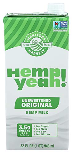 MANITOBA HARVEST Unsweetened Original Hemp Milk, 32 FZ