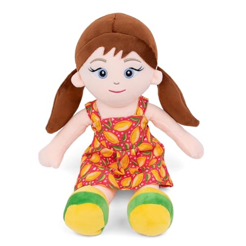 Image of Mirada Yellow Dress Doll Soft Toy | Plush Stuffed Rag Doll Gift for Kids & Girls | Soft Toy, Cute Toys, Baby Toys, Stuffed Toy, Gift Item, Playtime Companion, Room Decor Doll | 38cm