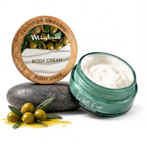 Image of Mintree Olive Moisturizing Body Butter for Men and Women, 72hrs Hydration, 150g