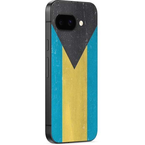 Skinit Decal Phone Skin Compatible with Google Pixel 9a - Bahamas Flag Distressed Design