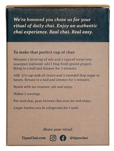 Té orgánico masala chai 2.7 onzas miniatura 2
