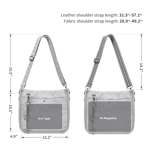 Image of Worldlyda Crossbody Bags for Women Soft Trendy Vegan Leather Shoulder Handbags and Purses for Women Tote Hobo Satchel