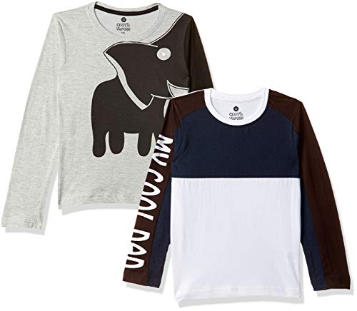 Image of Cloth Theory Boy's Regular Fit Long Sleeve T-Shirt (Pack of 2)