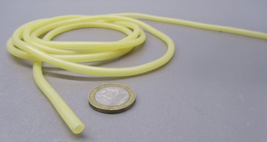 Latex Rubber Round Tubing 40A .187" (3/16") OD x .125" (1/8") ID x 10 Ft. Length 1 Roll