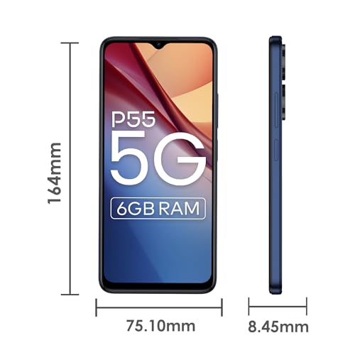 itel-P55-5G-Dimensity-6080-6GB-RAM128GB-ROM-Upto-12GB-RAM-with-Memory-Fusion-50MP-AI-Dual-Rear-Camera-5000mAh-Battery-with-18W-Type-C-Fast-Charging