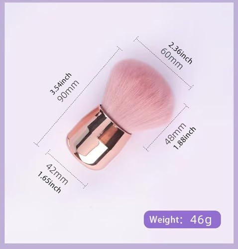 Image of Leticia Makeup Blush Brushes for Cheeks, Travel Size Face Powder Brush for Loose Powder, Fluffy Foundation Brush for Face, Kabuki Brush for Mineral Powder Contouring Cream or Liquid Cosmetics