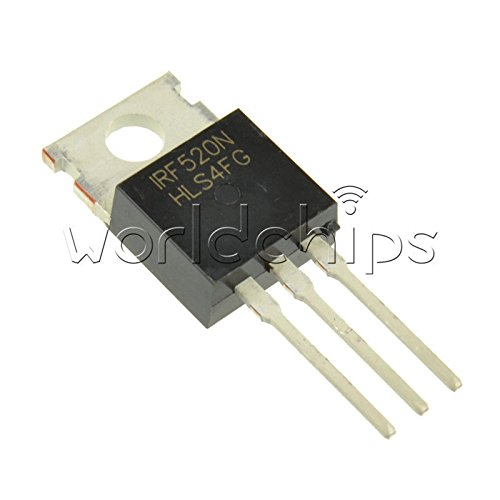 Generic 10Pcs IRF520 IRF520N TO-220 N-Channel IR Power MOSFET : Amazon ...