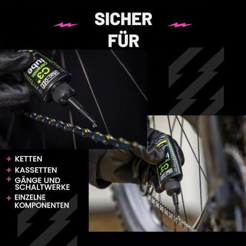 Muc-Off C3 Ceramic Dry Chain Lube Trocken Kettenöl Fahrrad, 300 ml - Premium Schmierfett Kettenfett, Kettenspray Fahrrad… – Ansicht 4