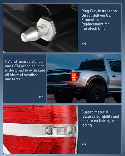 Image of Nilight Taillight Assembly for 2009-2014 Ford F150 Driver Side
