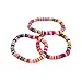Fun Express Rainbow Disc Bead Bracelets, 12 Pieces