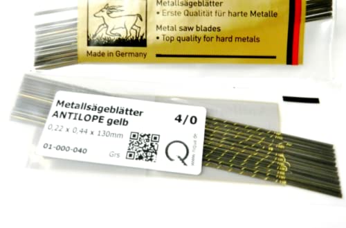 Antilope Jewelers Saw Blades #4/0 Jewelry Making 1 Gross Made in Germany