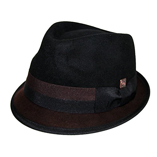 Chapeau feutre avare twotone Alastair en laine premium bicolore