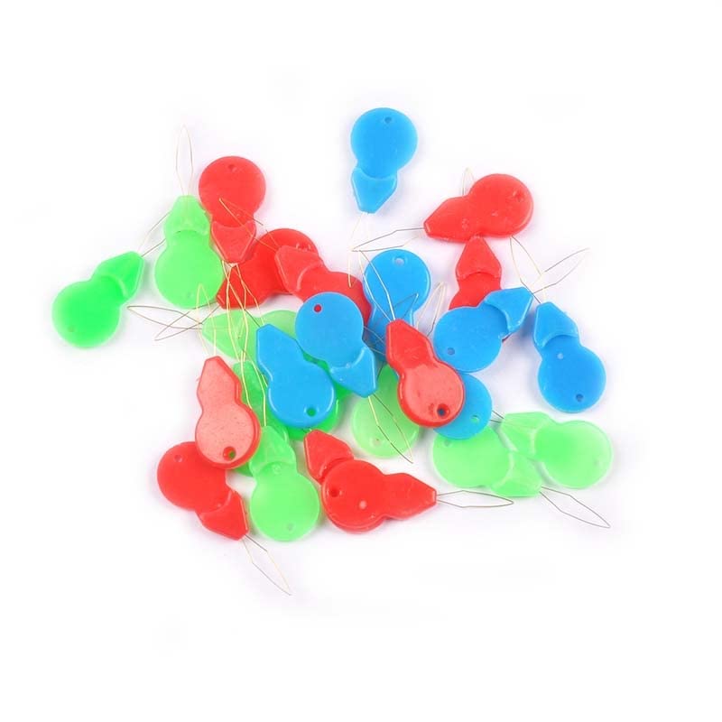 20Pcs Mixed Color Plastic Needle Hreader Sewing Accessories Tools Threader Stitch Bow Wire Needle DIY Craft Knitting Supplies|Sewing Tools & Accessory| -