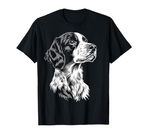 English Setter Dog Motif Pet Illustration English Setter T-Shirt