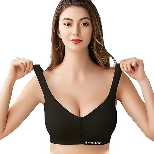 khwaish store Women's Front Open Maternity Bra | Nylon Spandex Removable Padded Nusing Bra | Floral Printed Stretchable Breastfeeding Bras (32 Till 42)-picture-34