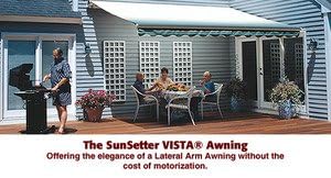 Amazon Com 18 Ft Sunsetter Vista Manual Retractable Awning Patio Awnings Everything Else