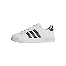 adidas Donna Grand Court Cloudfoam Lifestyle Court Comfort Shoes, Cloud White, Core Black, Core Black, 38 EU